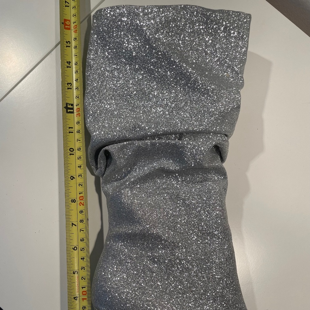 Silver glittery boots